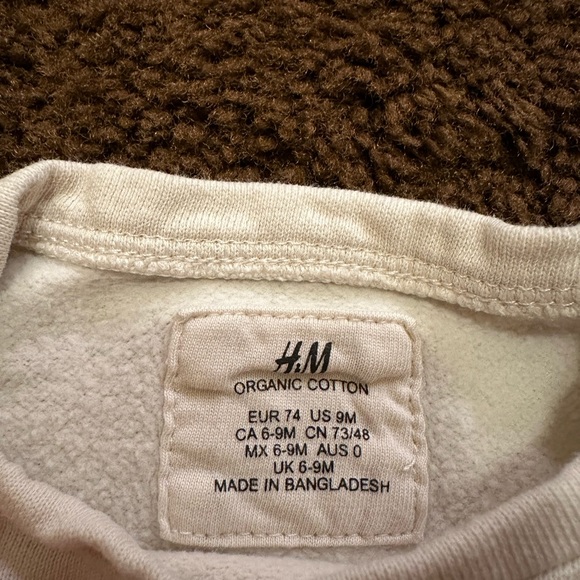 H&M beige color block baby “cuddle buddy” set organic cotton - Picture 4 of 4